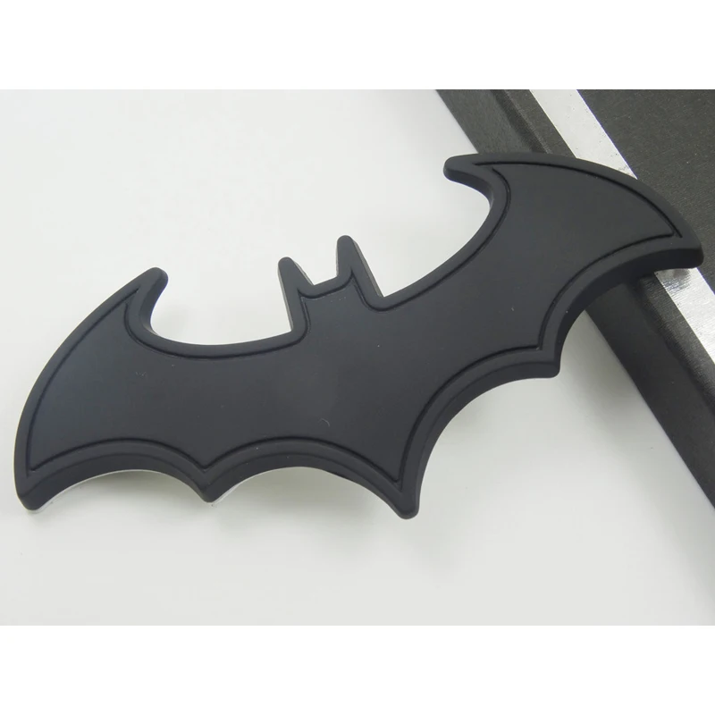 1Pc x Cool 3D Metal Bat Logo Car Sticker Metal Batman Badge Emblem Tail Decal