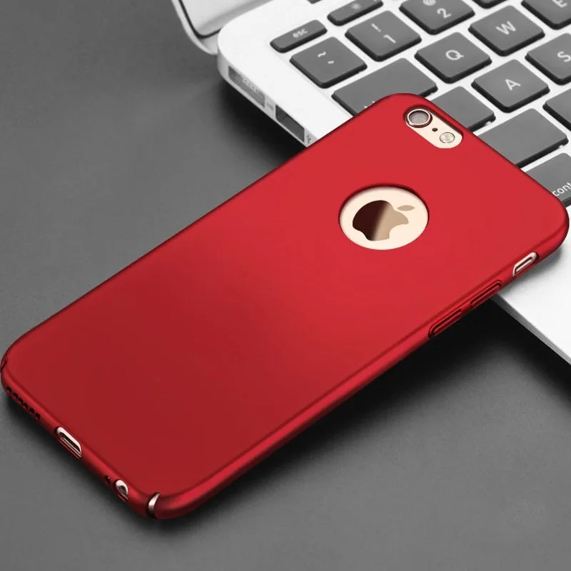 Elivebuy New style Fashion Ultra-thin matte PC Cases 360 degree Protection Anti-Knock Cellphone For iphone 6 6Plus |