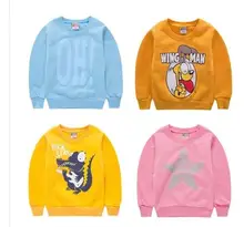 Kids Sweatshirts Spring Autumn Boys Tops Cartoon Pattern Girls Hoodies Outerwear Baby Costume Children Clothing