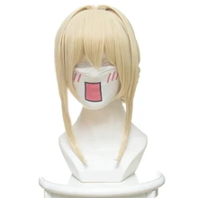 Фиолетовый evergarden Косплэй парик Желтый Косплэй Искусственные парики костюмы на Хэллоуин устойчивость волос костюм партии Искусственные парики для Для женщин высокое качество