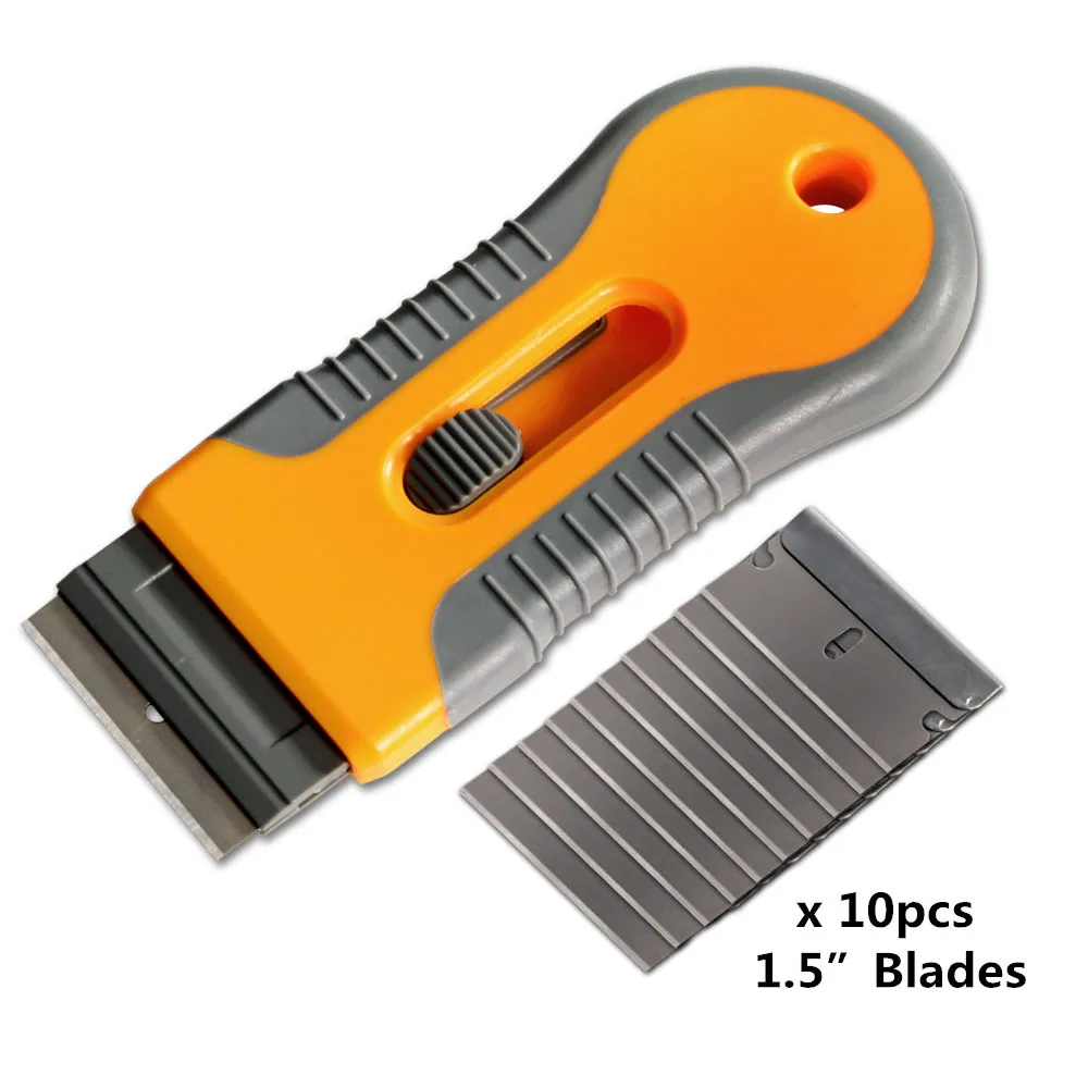 EHDIS Ceramic Glass Oven Clean Razor Scraper+10pcs Razor Blade Window