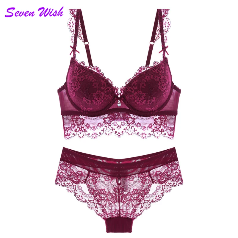 

New Women Sexy Lingerie Lace Bra Luxury Set Up Lingerie Plus Size A B C cup Brand Designer Bra Free Shipping