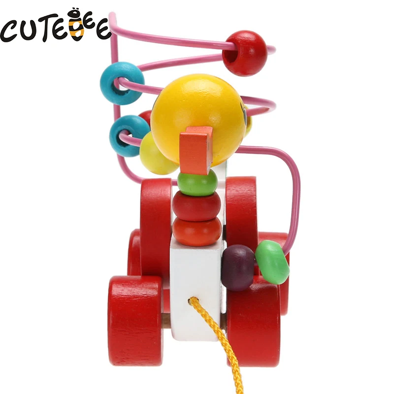 CUTEBEE Learning Education wood Bead Roller Coaster toys Montessori Educational Toys for Children Kids Toy Duckling Trailer gift CUTEBEE Learning Education wood Bead Roller Coaster toys Montessori Educational Toys for Children Kids Toy Duckling Trailer gift