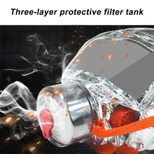 Кислородная маска Огонь маска аварийный спасательная маска 30 минут само-жизнь-спасательный респиратор противогаз дымовой фильтр токсических веществ