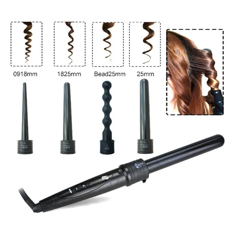 

Ionic Hair Flat Iron Hot Cliples Hair Curler Bead 25mm Pro Part Interchangeable Hair Curling Iron Wand Rollers Glove Ceramic