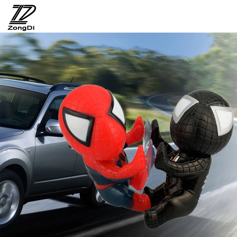 

ZD 1X Suckers Spiderman Stickers For Ssangyong kyron Honda civic 2006-2011 accord fit Kia rio ceed sportage 2017 accessories