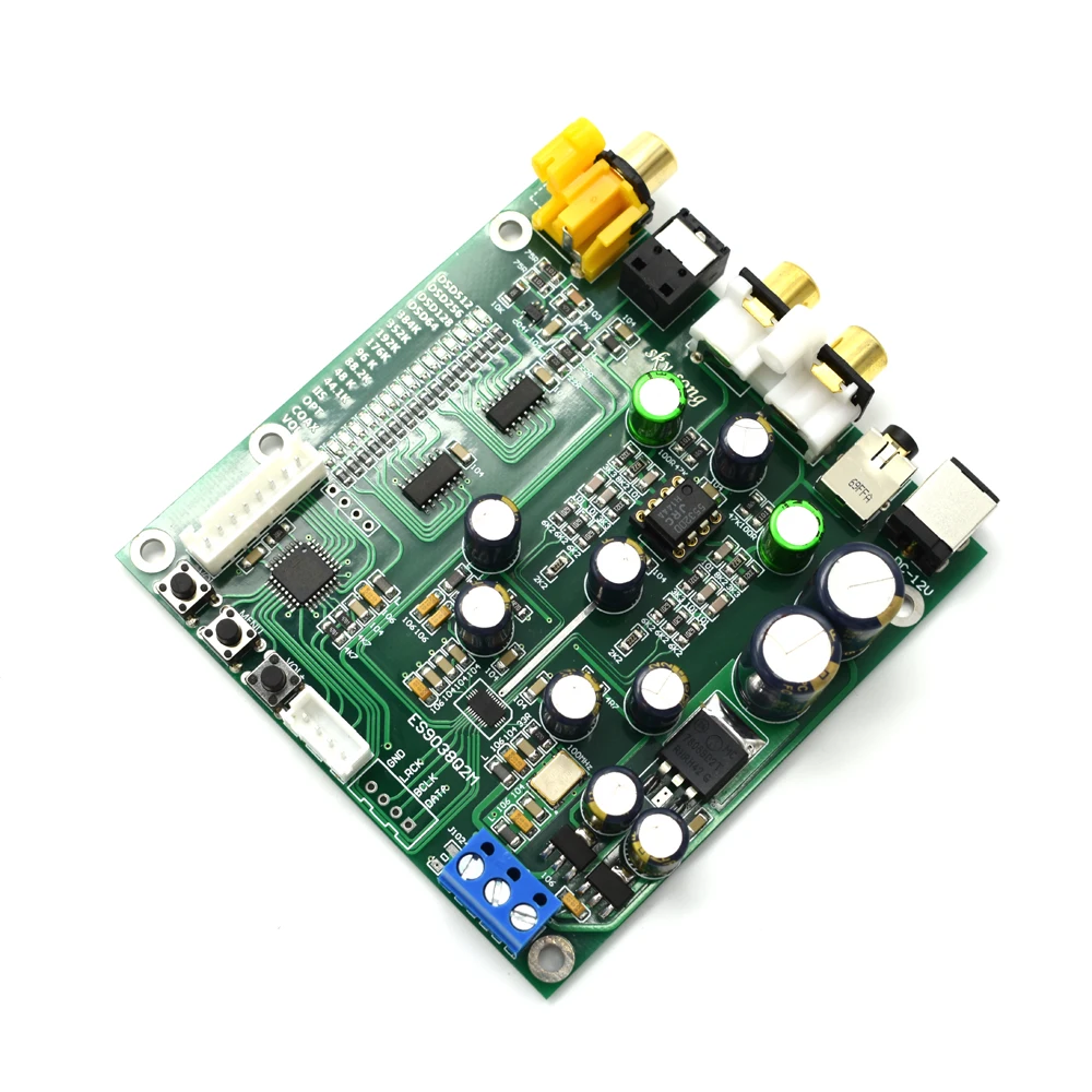 ES9038 Q2M DAC форматы PCM и DSD Плата декодера поддерживает IIS коаксиальный волоконный