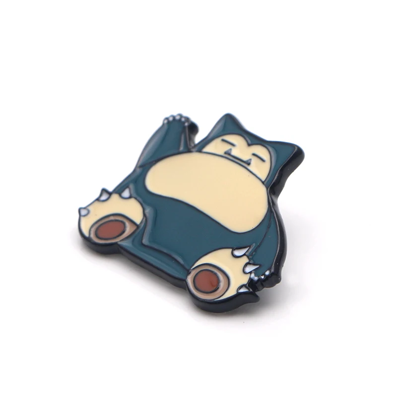 L3361 Snorlax Декоративный металл эмалированные Броши мультфильм творческие металлические броши Джинсовая Шляпа значок воротник ювелирные изделия 1 шт