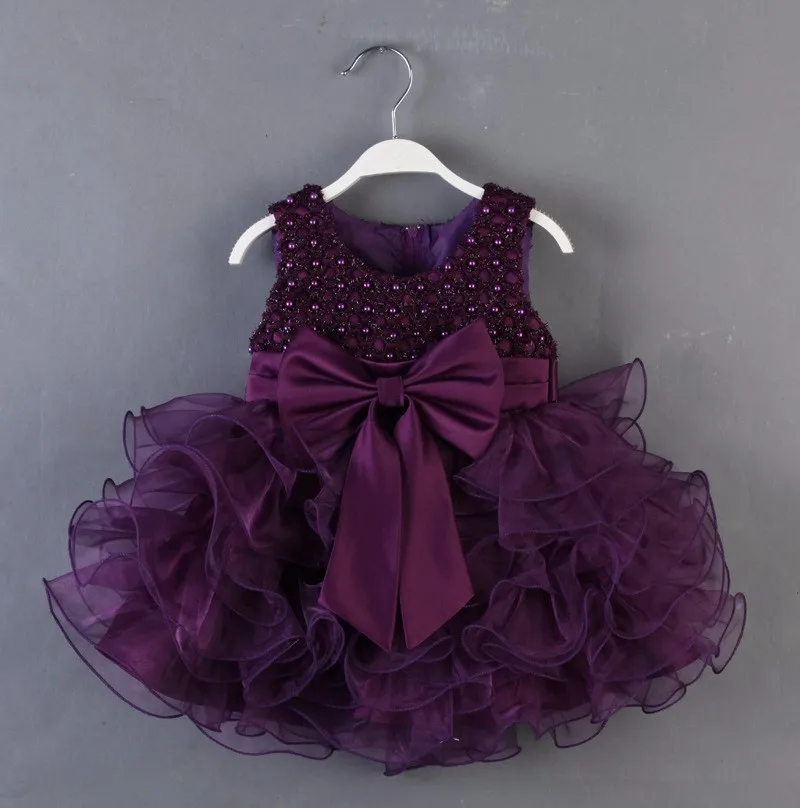 2016 New Arrival First Communion Dresses For Girl Eggplant Purple