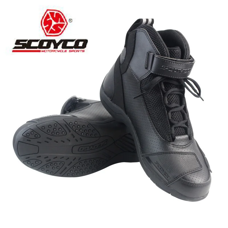 Botas de moto transpirables cómodas MT015 scoyco knight zapatos de moto de motocross de protección tamaño 39-40-41-42- 43-44-45