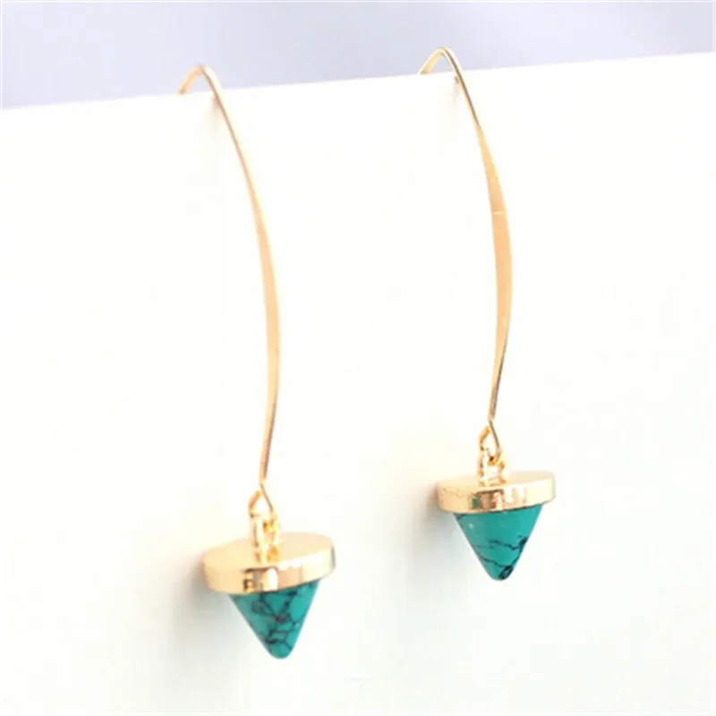 

Wing Yuk Tak Promotion Round Trendy Zinc Alloy Lucite Brincos New Fashion Brand Design Earrings For Women Charming Jewelry