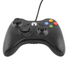 Blcak USB ручка кабельный контроллер для Microsoft Xbox 360 консоль ПК Компьютерная видеоигра
