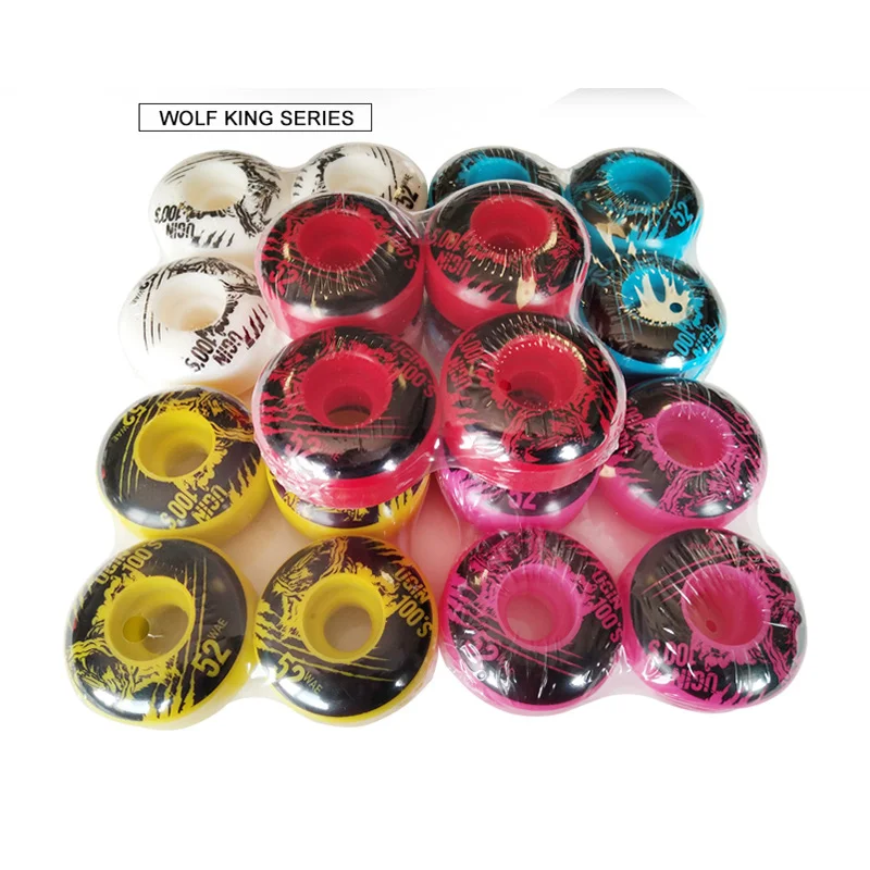 UGIN Skateboard Double Wane Wheels Resilient PU SHR-100A Extreme Invert Board wheel High Rebound 52CM * 30CM Accessories 4x skateboard wheel skateboard accessories