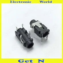 1000pcs PJ 321 3 5mm Auido Jack Female Socket 3 5 Audio Headphone Connectors Jacks 4DIP Pins