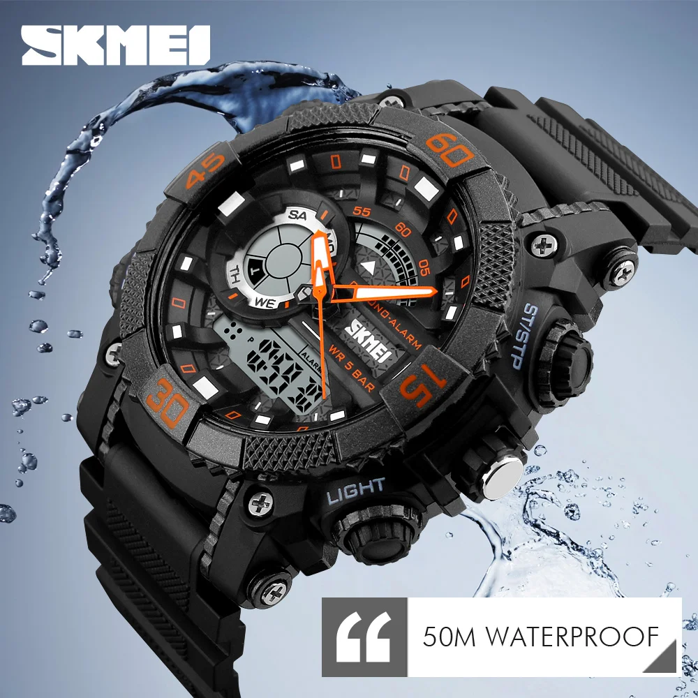 Mens Watches Top Brand Luxury Men Military Watches LED Digital Analog Quartz Watch Sports Wrist wat