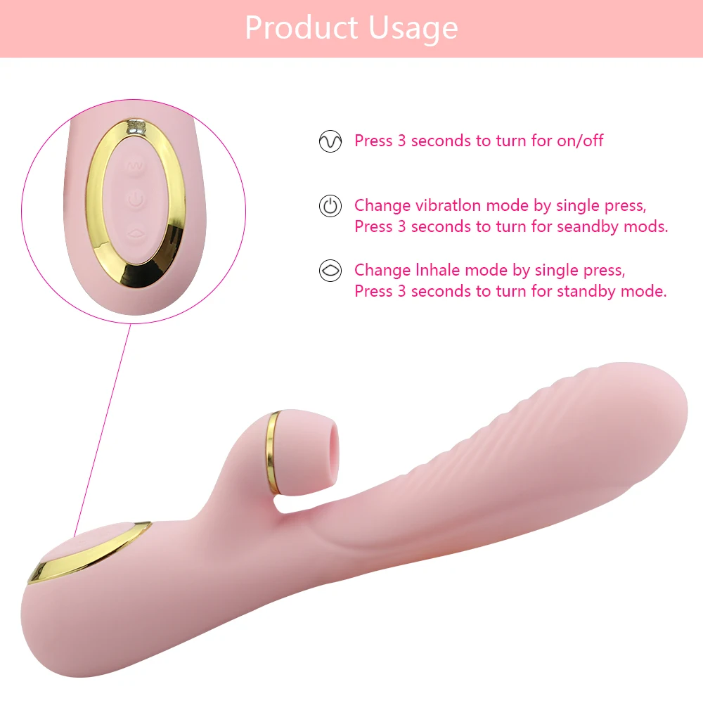 Multi -Speed Vibrating Silicone Suction Vibrator Waterproof Dual Vibration Motor Portable Sex Toys for Women Adult Toys