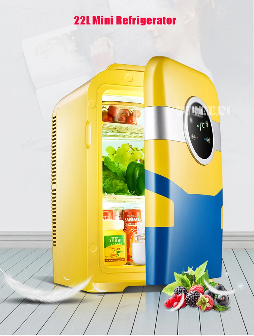 KM-22L 22L двухъядерный автомобильный мини-холодильник, мини холодильник, который работает на холодильное отопления для Ho Применение и автомобиля Применение Портативный морозильник 12V 220V