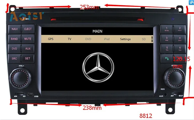 Excellent Android 8.0 Car Radio Car CD DVD Player GPS Navigation Multimedia Stereo For Mercedes Benz CLK W209 2006-2012 CLS W219 2004-2008 10
