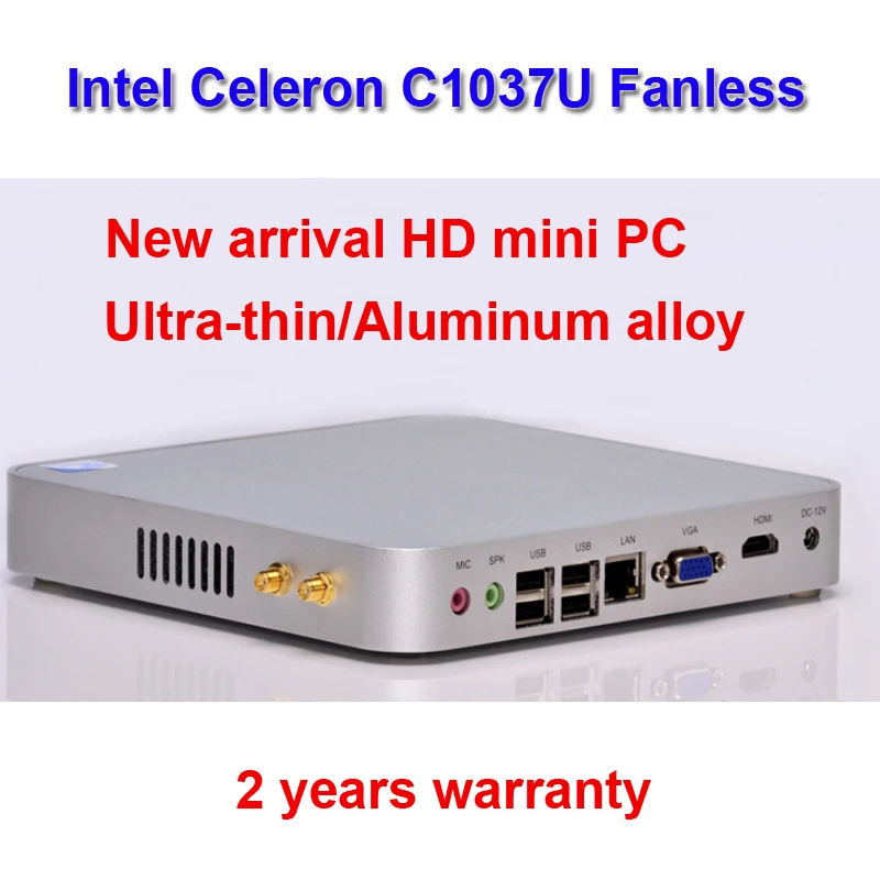 Lowest Price High quality mini PC HTPC Intel Celeron C1037U dual core 1.8GHz Aluminum alloy fanless no RAM and HDD 2 years warranty Lowest Price High quality mini PC HTPC Intel Celeron C1037U dual core 1.8GHz Aluminum alloy fanless no RAM and HDD 2 years warranty