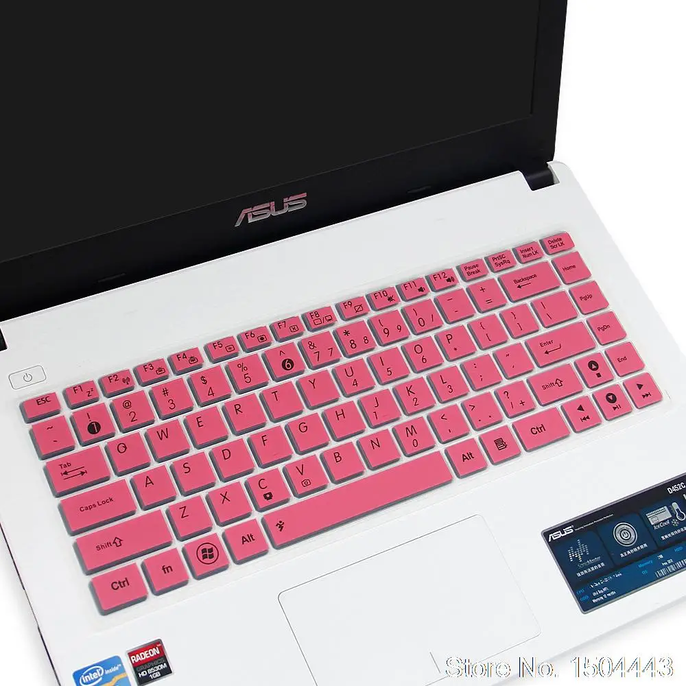 pink Для Asus S400CA S46C Y481C a455l Y481C a43s k45V w419l x403m x450c a41l силиконовый чехол из закаленного стекла - Цвет: pink