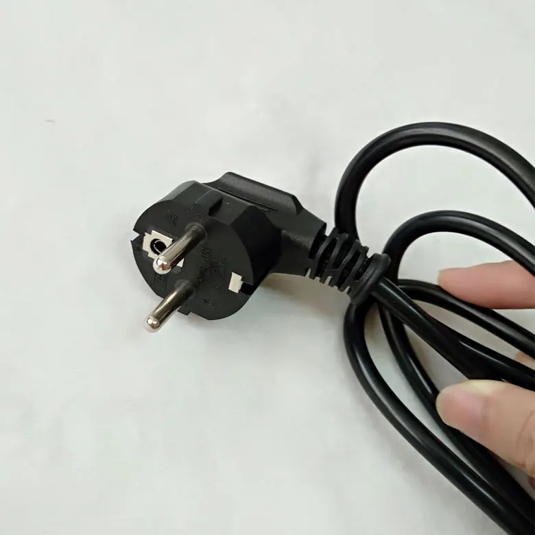 1,2 m 250V 10A Европейский Корея 2-контактный круглый силовой кабель, HSC IEC 320 C14 стандарт VDE силовой кабель