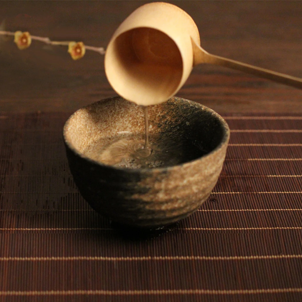 Handmade Bamboo Water Scoop with Long Handle Spoon Cooking Tools Soup Spoon Ladle Dipper Kitchen Tools For Home Hotel Restaurant