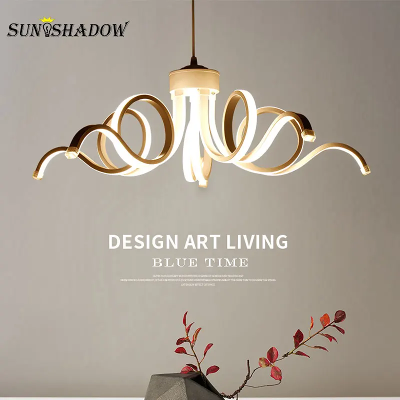 

Modern LED Chandelier White Light LED Ceiling Chandelier Light Fixture For Living room Bedroom Dining room Kitchen Lampara techo