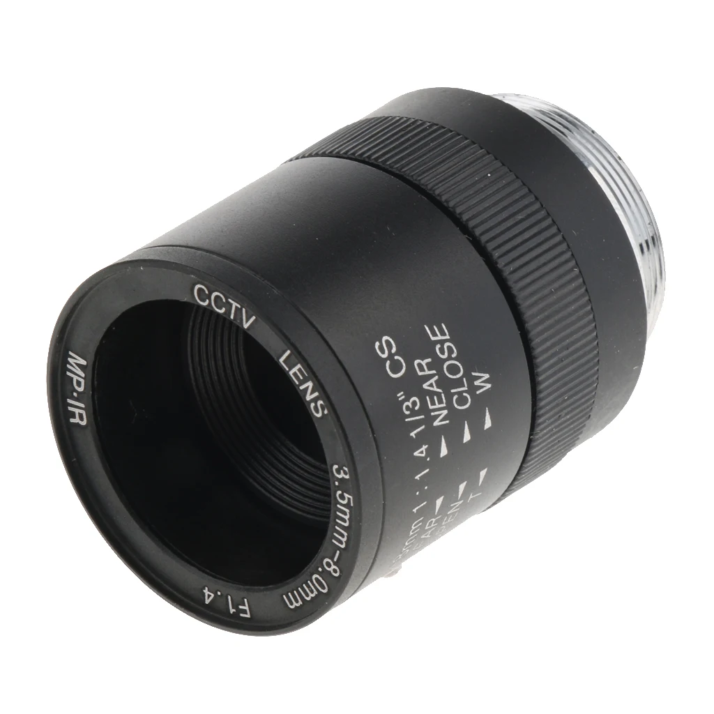 

3.5mm to 8mm 3MP f/1.4 Varifocal CS C-Mount Manual IRIS Zoom Lens