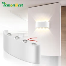 8 Вт Водонепроницаемый Крытый открытый настенное крепление легкий алюминиевый бра освещение Dual-Head декоративные спальня Геометрия настенный светильник для зал