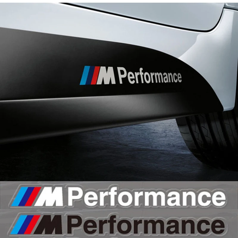 

2x Car-Styling M Performance Power Motorsport Car Stickers And Decals Kit For BMW X3 X5 X6 3series 5 Series 7 Series Car Styling