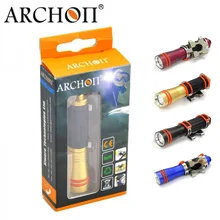 Мини Dive светильник ARCHON D1A W1A XP-E R3 светодиодный вспышка для подводного погружения и светильник 75 люмен Водонепроницаемый фонарь подводный световой фонарь рыболовная лампа