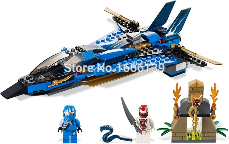 

New 241pcs Compatible LegoINGlys Ninja JAY Storm Fighter Masters Of Spinjitzu Building Blocks Toys for BOYS Gifts
