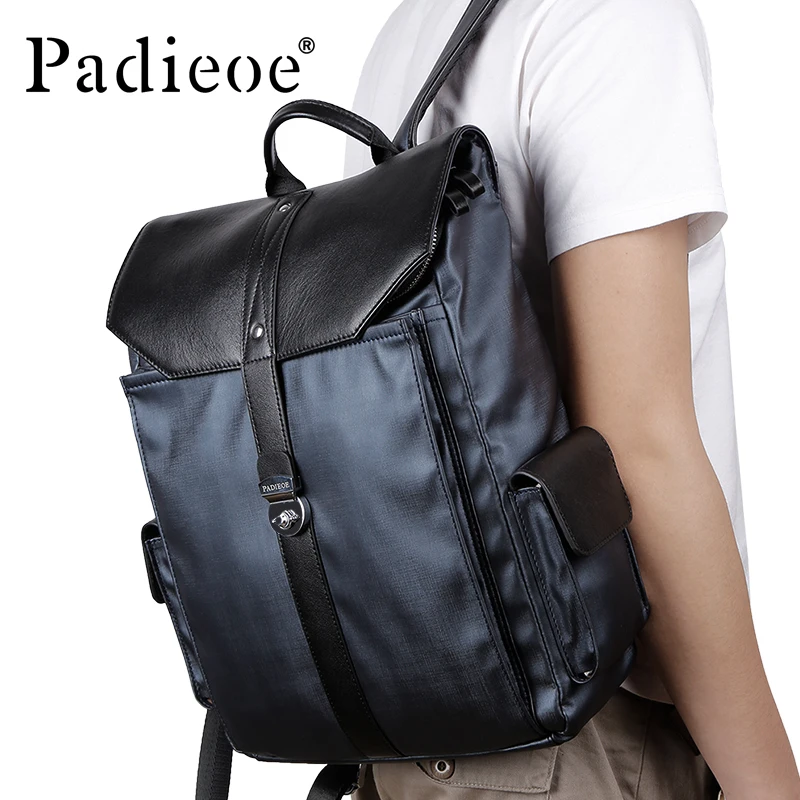 Padieoe Casual Fashional Men font b Backpacks b font High Quality Canvas Man font b Backpack