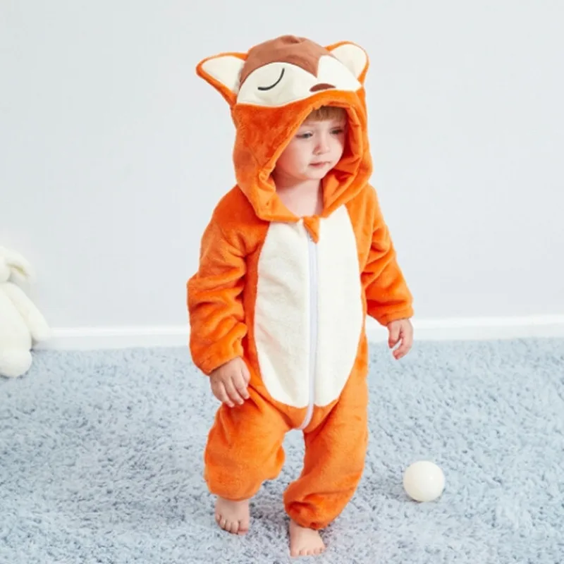 

Infant Romper Baby Boys Girls Jumpsuit spring autumn new born Animal model baby clothes