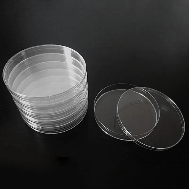 10 шт./лот, размер 35 мм, пенополистирол, посуда Петри, доступная для клеток, прозрачный стерильный химический обучающий инструмент