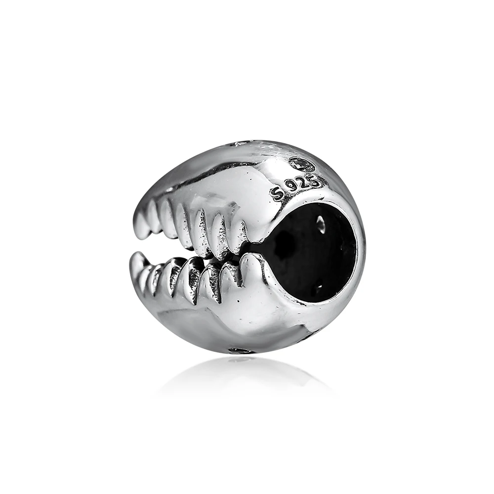 

CKK Beads Silver 925 Jewelry Sparkling Coffee Bean Shell Charm Fits Pandora Bracelet 100% 925 Sterling Silver Bead Charms F985