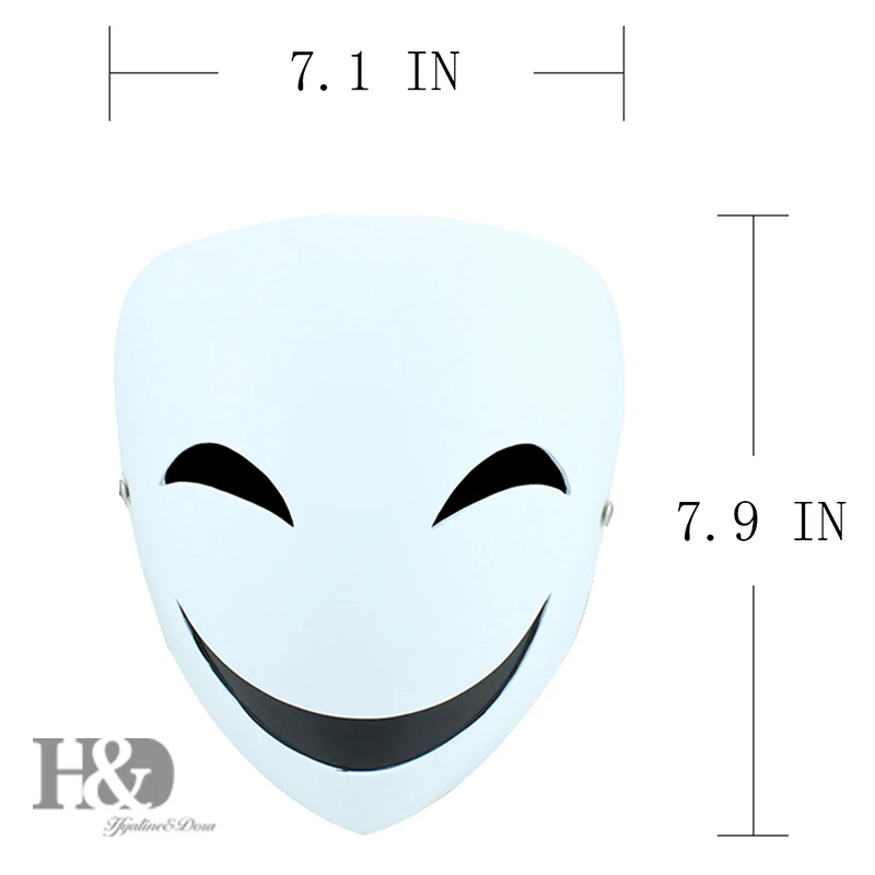 H& D смолы маски Хэллоуин коллекционер реквизит Тема фильма черные пули Hiruko смайлик маска(Hiruko улыбка маска