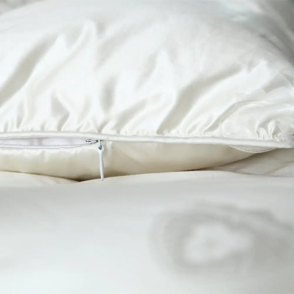  HS Filling Power 800 95% Goose Down Filling Comforter Imitated silk White fabric King Size Bread Qu - 32918755705