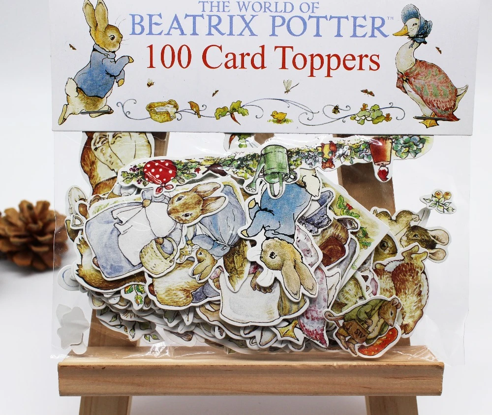 100pcs Rabbit Die Cut Paper Handmade Cardstock Die Cut Stickers For