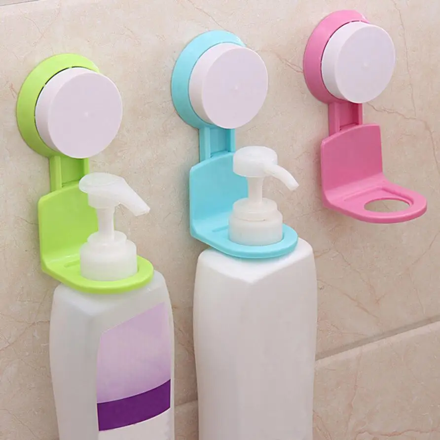 Strong Suction Cup Shower Gel Shampoo Bathroom Wall ...