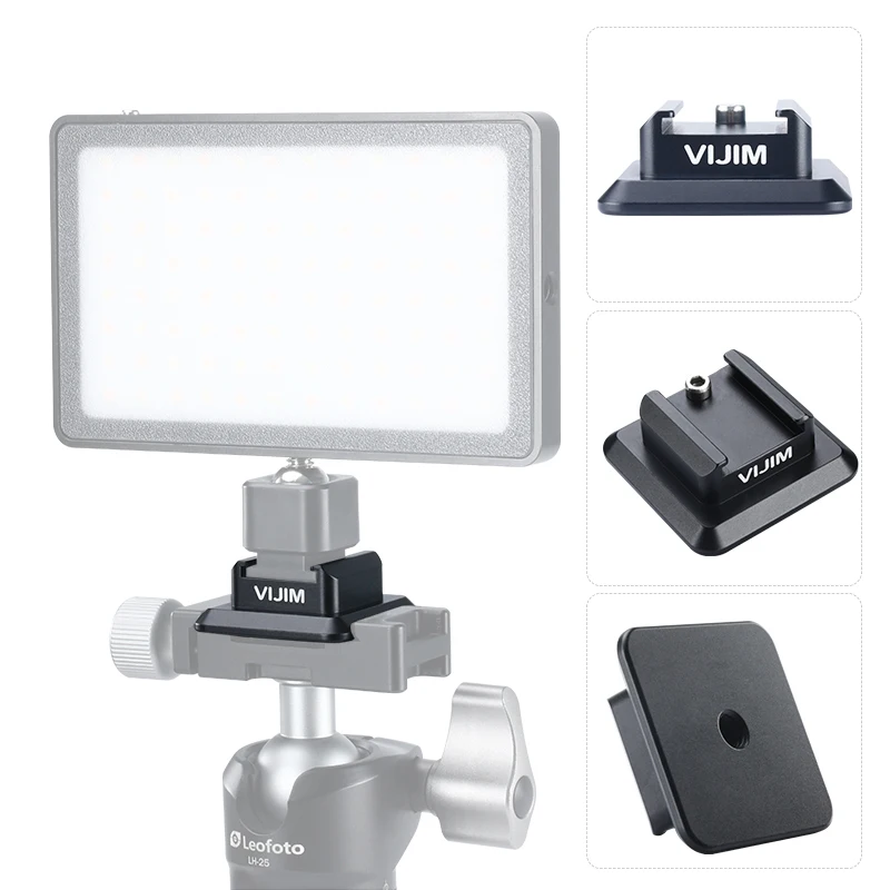 

VIJIM VK-1 Flash Cold Shoe Mount Adapter with Arca Quick Release 1/4''-20 Screw for Godox Yongnuo VILTROX Flash Speedlight