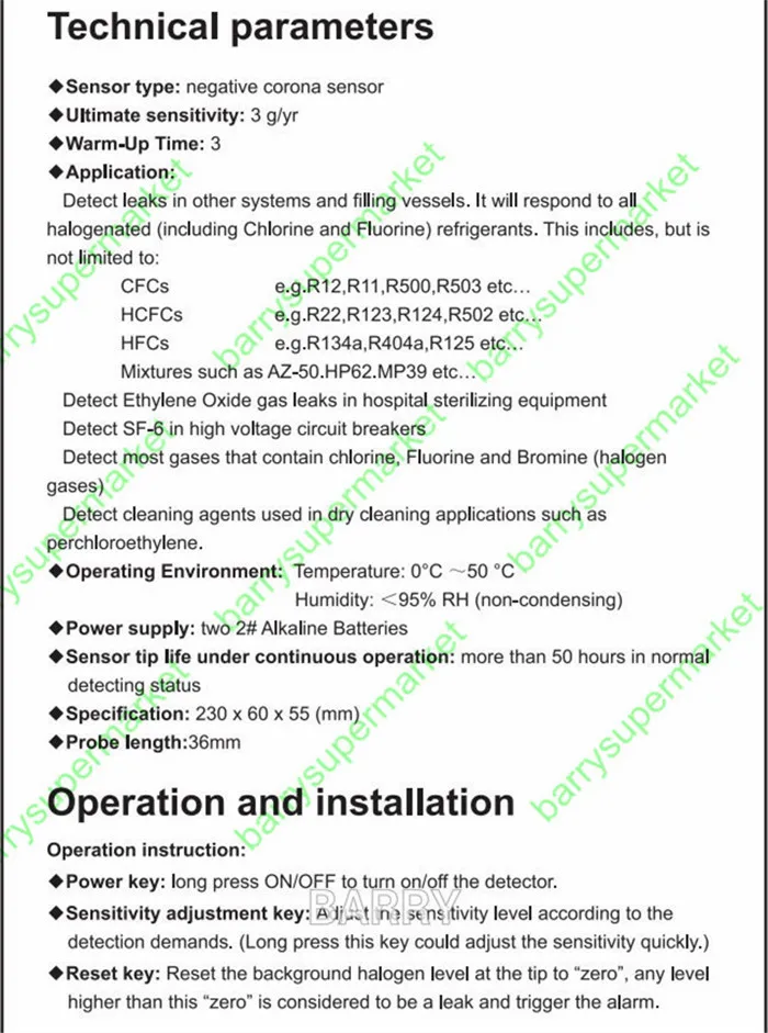  Freon Halogen Refrigerant Gas Leak Detector R410A R134A HVAC Sensitivity Tool HLD-100+ Elitech