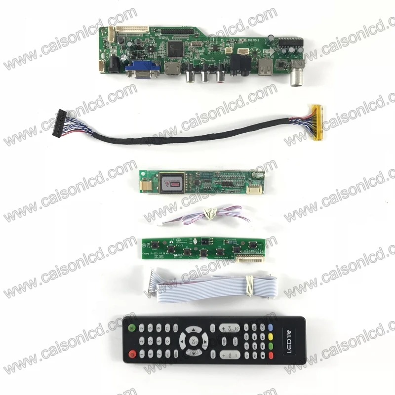 

M6-V5.1 LCD TV controller board support VGA AUDIO AV USB TV for 17 inch 1440X900 B170PW05 V4 N170C2-L02 B170PW01 V0 diy