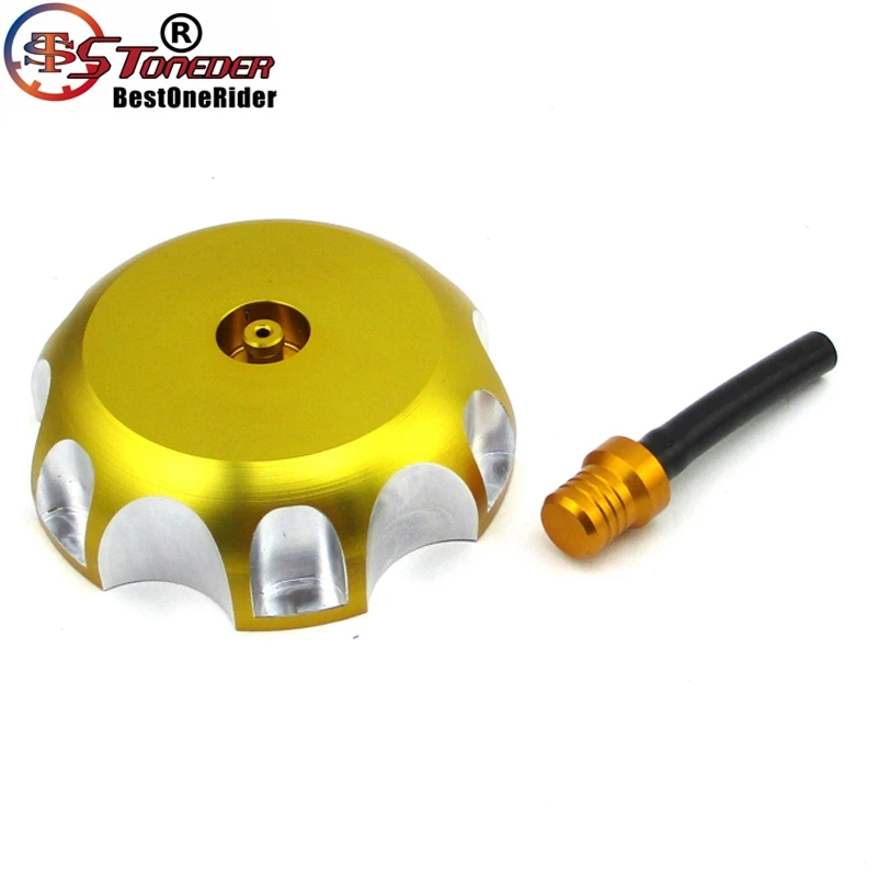 Stoneder CNC золото газовая крышка топливного бака Кепки для Suzuki LTR450 RMZ250 DRZ 400 400E DRZ125 DRZ50 DRZ70 мотоцикла Dirt Pit Bike