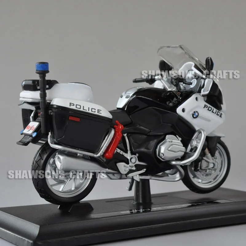 Литая модель игрушки Maisto 1:18 R1200 R 1200 RT полицейский Мотоцикл миниатюрный велосипед копия