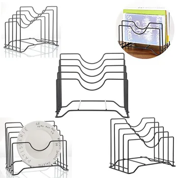 

Hoomall 1pc Cutting Board Holder Storage Pot Lid Organizer Stands Tapas Cover Stand Iron Dish Rack Kitchen Shelf Pan Rack