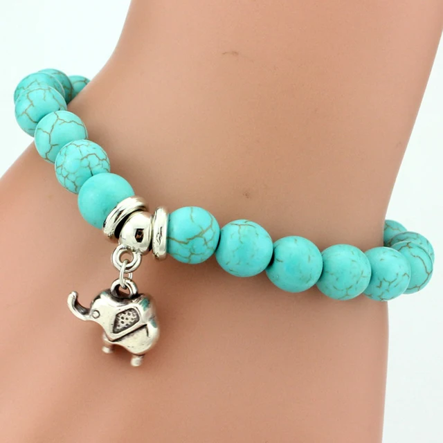 Bracelet Turquoise Veritable Et Argent