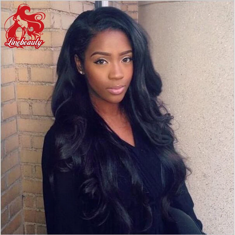 

#1B Color Synthetic Lace Front Wig Body Wave Cheap Long Wavy Full Head Wigs For Africa Black Women Factory Price