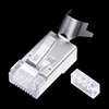 CNCOB Cat8 Ethernet rj45 Connector Computer 10G Broadband Cable Plug 8P8C Copper Gold Plating Chip FTP Nickel Plated Copper Shel ► Photo 3/6
