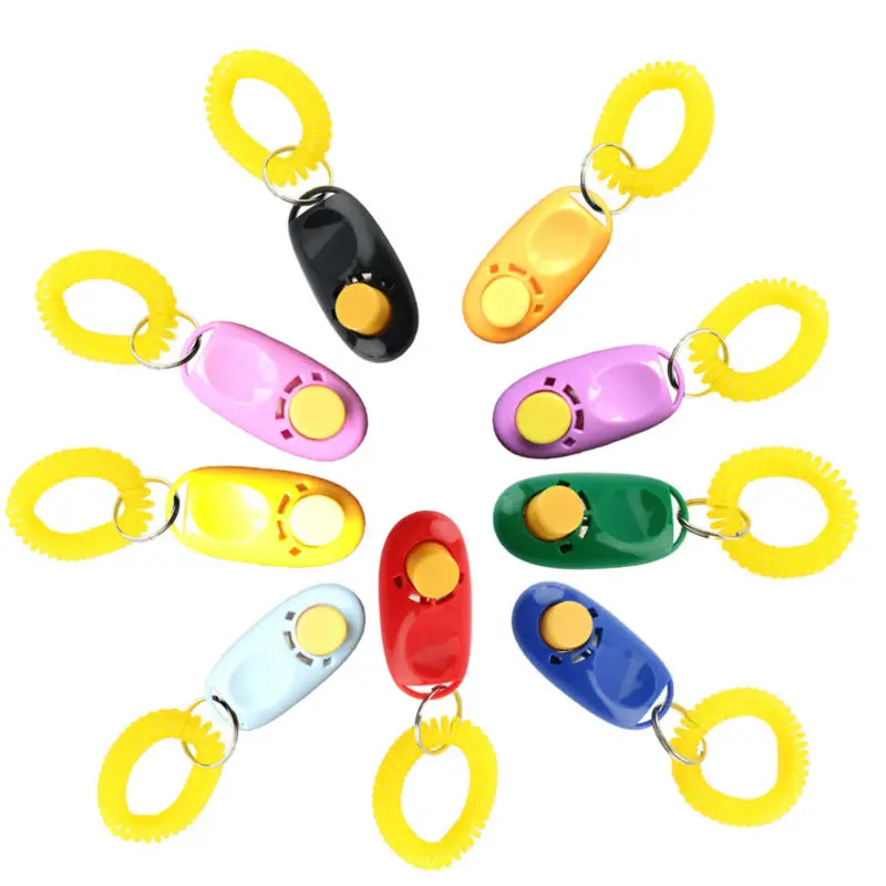 5000pcs/lot 9 Colours Ultrasonic Dog Pet Bird Whistle Click Clicker